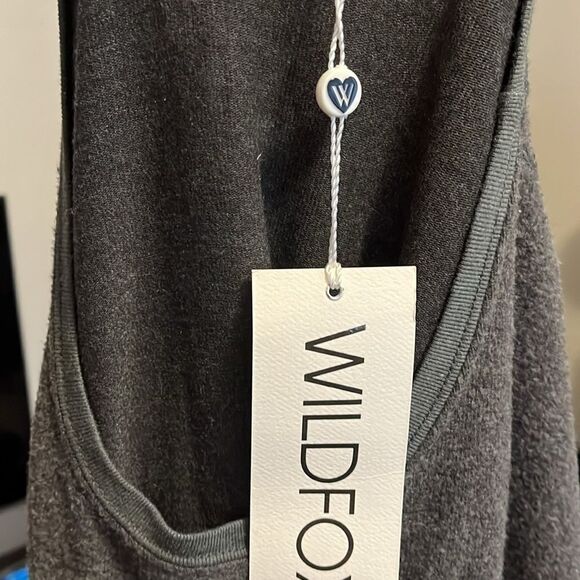 Wildfox Gray Champagne Graphic Pullover Cuffed Sweatshirt Contemporary  Casual - Picture 9 of 10